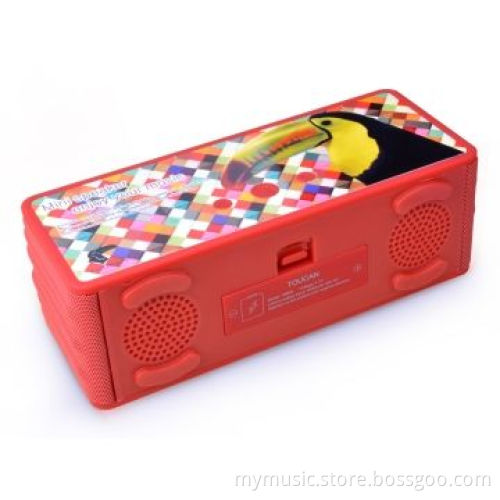 Subwoofer Bluetooth Speaker, Handsfree, with 2,600mAh Battery and 45mm Dual-driver